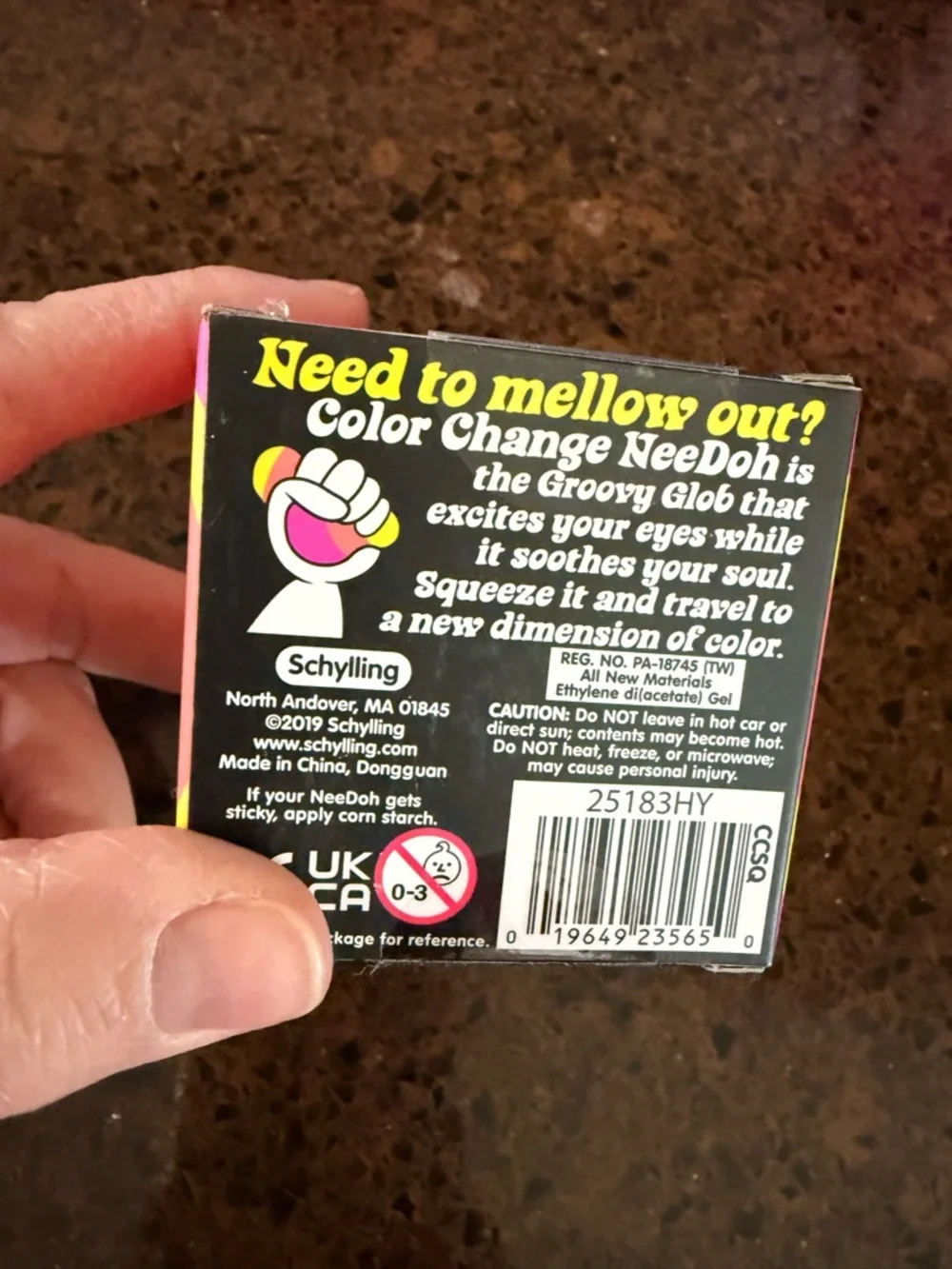 Schylling- Needoh- Color Change- Ball- AUTHENTIC